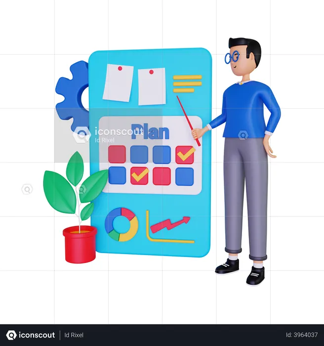 Business Planning  3D Illustration