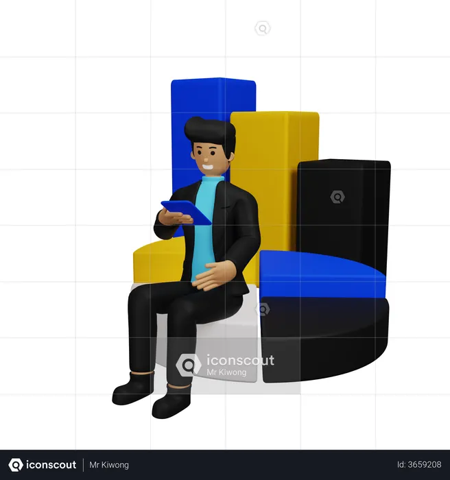 Geschäfts Präsentation  3D Illustration