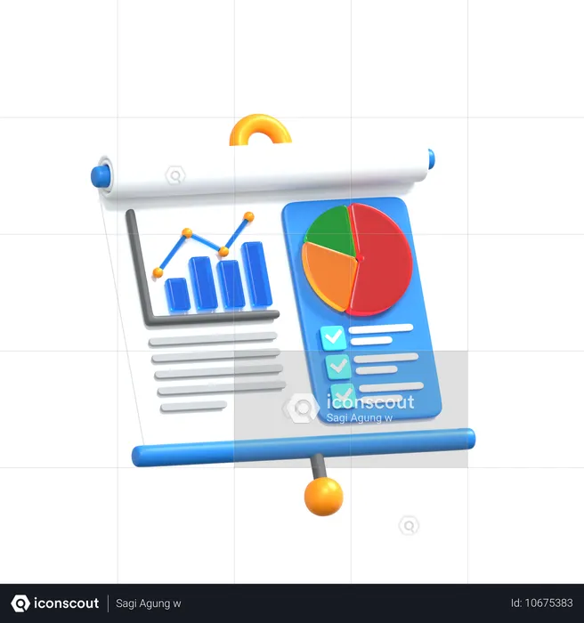 Business Presentation  3D Icon