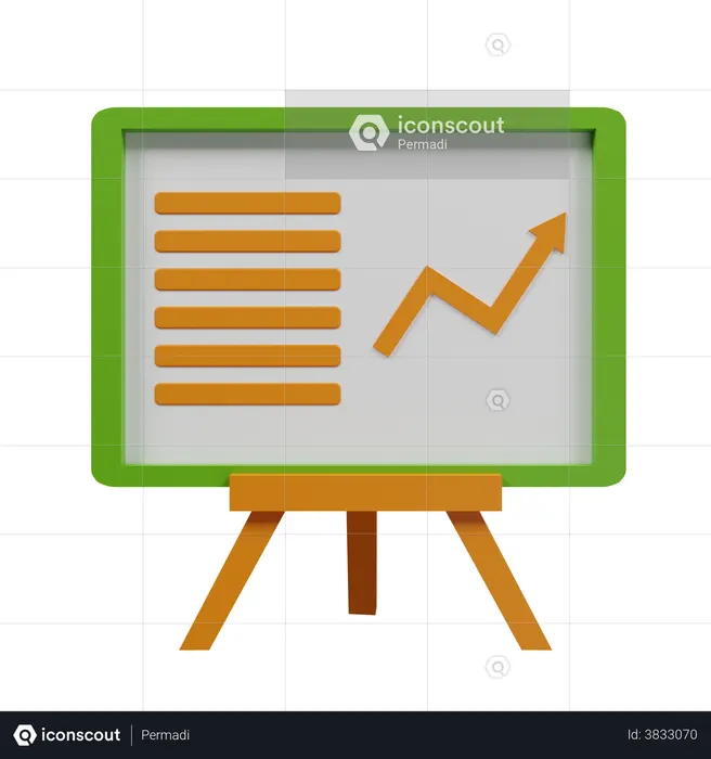Business Presentation  3D Illustration