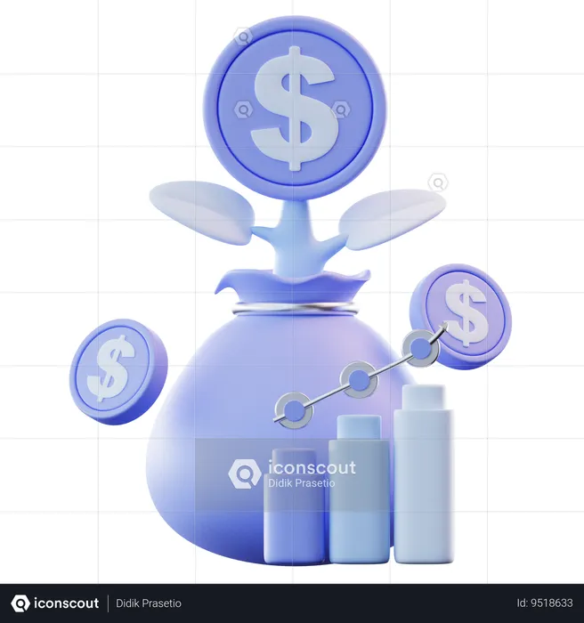 Business Profit  3D Icon