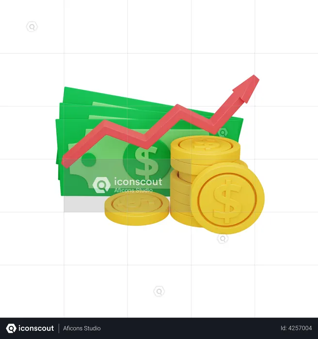Business Profit  3D Illustration
