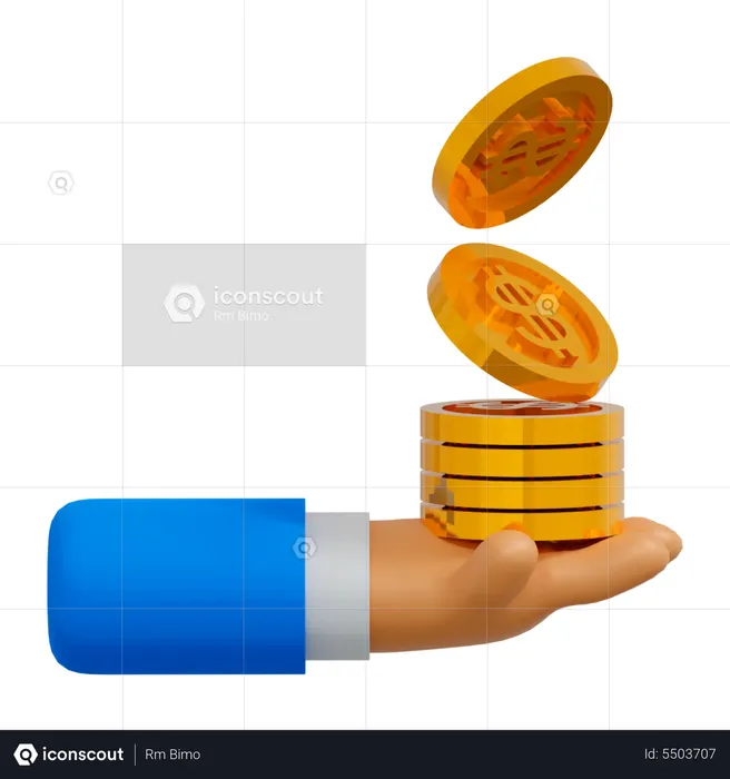Business profit  3D Illustration
