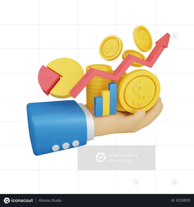 Business Profit  3D Illustration