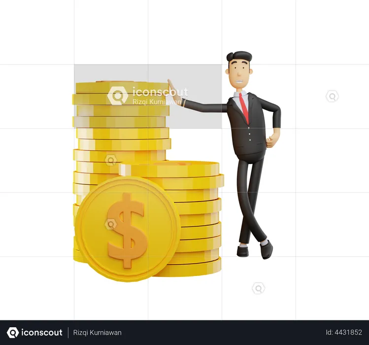Business Profit  3D Illustration