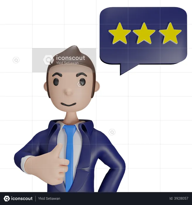 Business Rating  3D Illustration