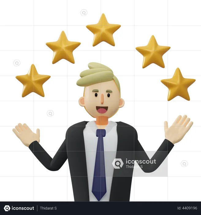 Business Rating  3D Illustration