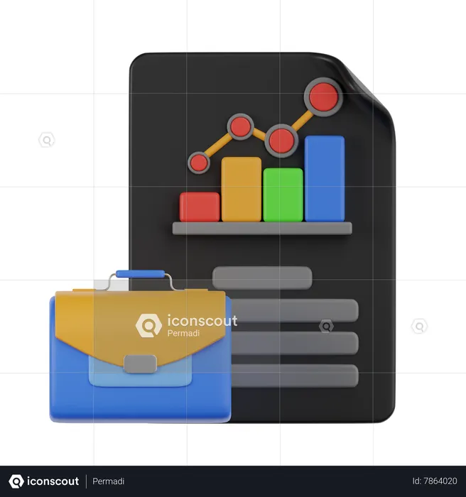 Business Report  3D Icon