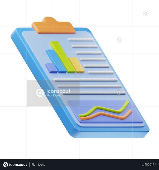 Business Report  3D Icon