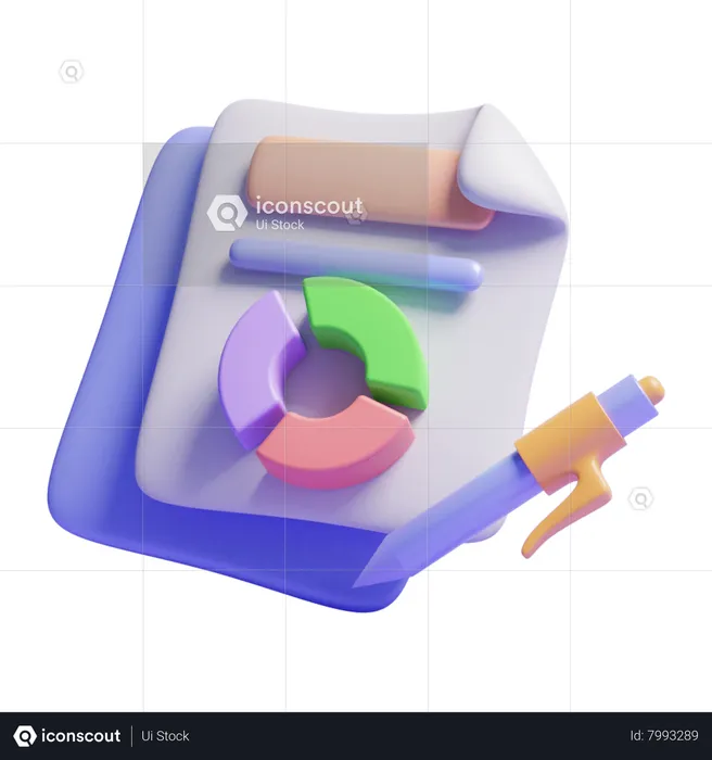 Business Report  3D Icon