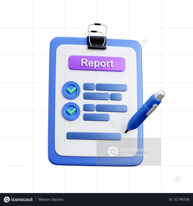 Business Report  3D Icon