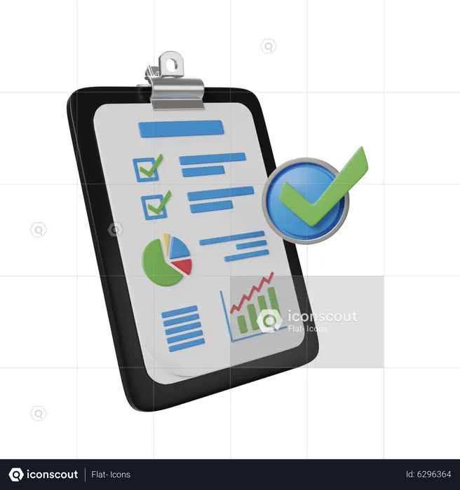 Business Report  3D Illustration