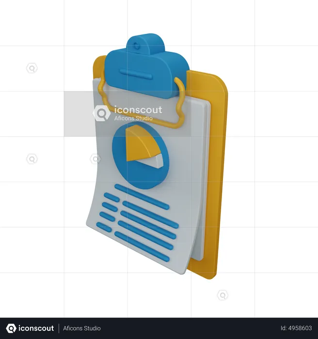 Business report  3D Icon