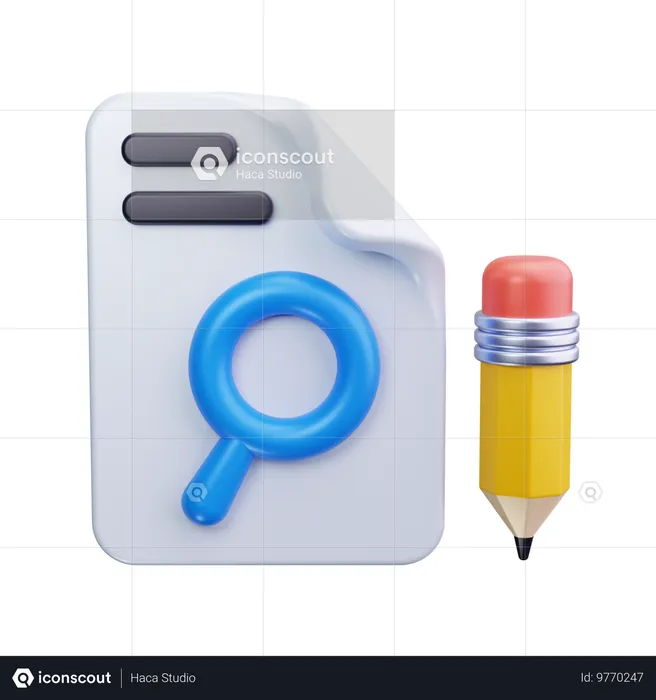 Business Research  3D Icon