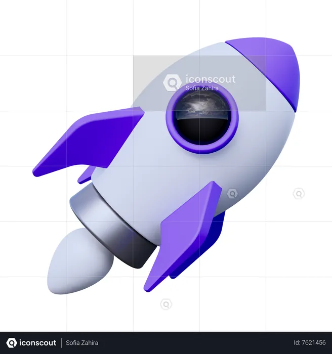 Business Star Up  3D Icon