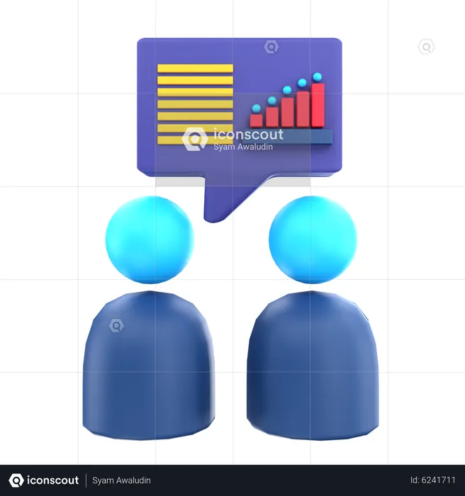 Business Talk  3D Icon