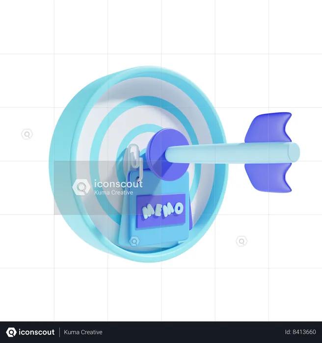 Business Target  3D Icon