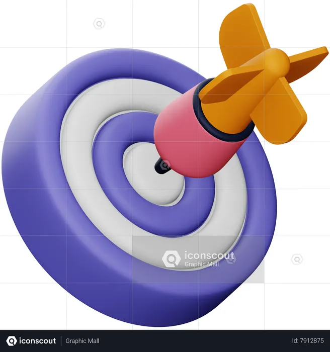 Business Target  3D Icon