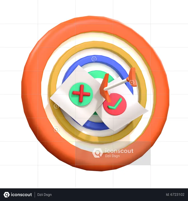 Business Target  3D Icon