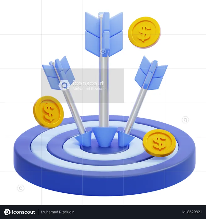 Business Target  3D Icon