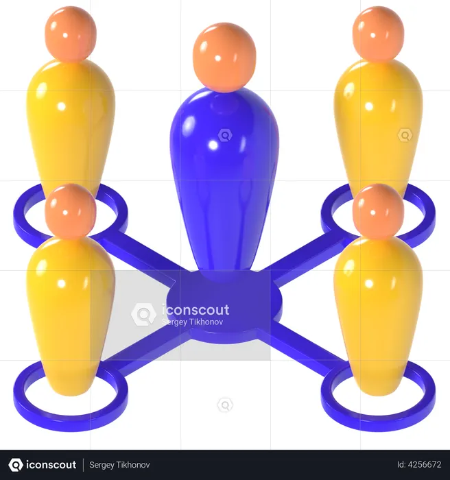 Business team  3D Illustration
