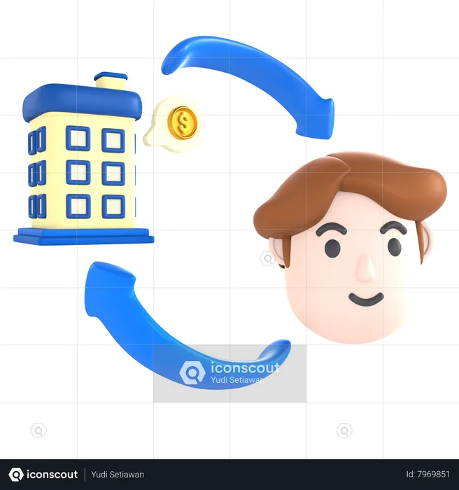 Business To Consumer  3D Icon