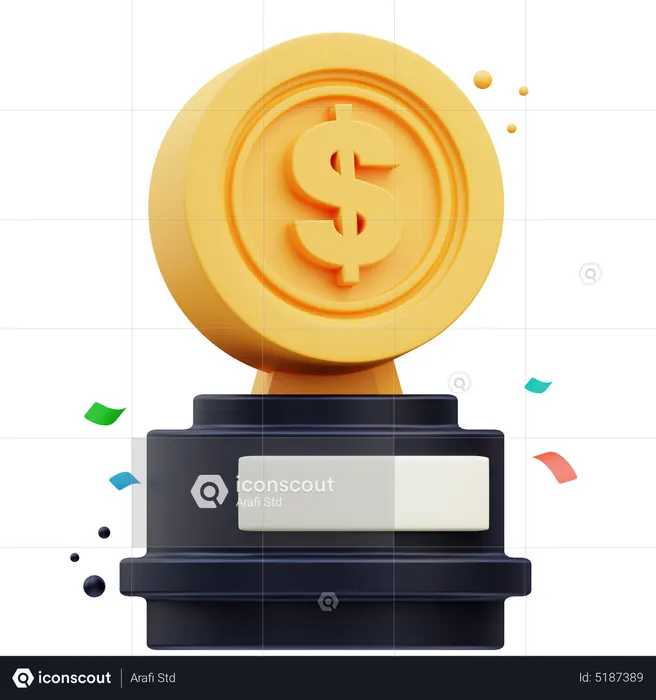 Business Trophy  3D Icon