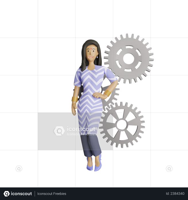 Business woman 3D Illustration