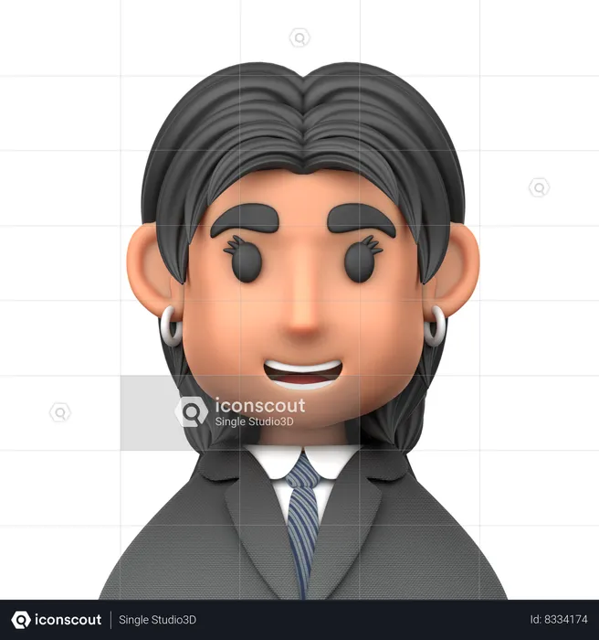 Business Woman  3D Icon