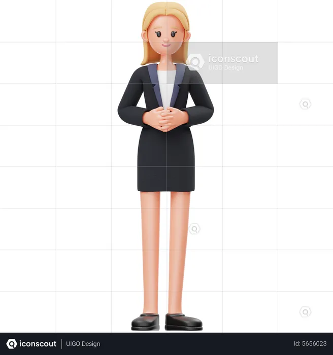 Business Woman  3D Illustration