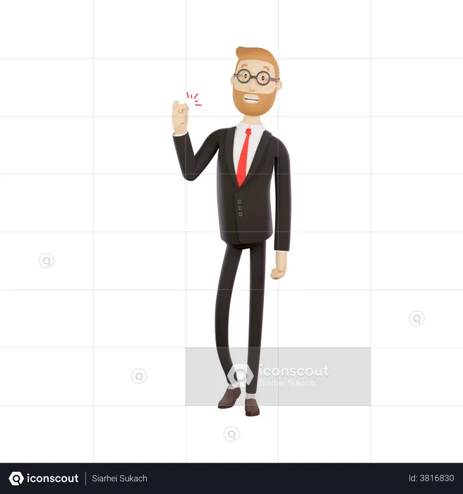 Businessman with two smartphones funny dance pose Vector Image