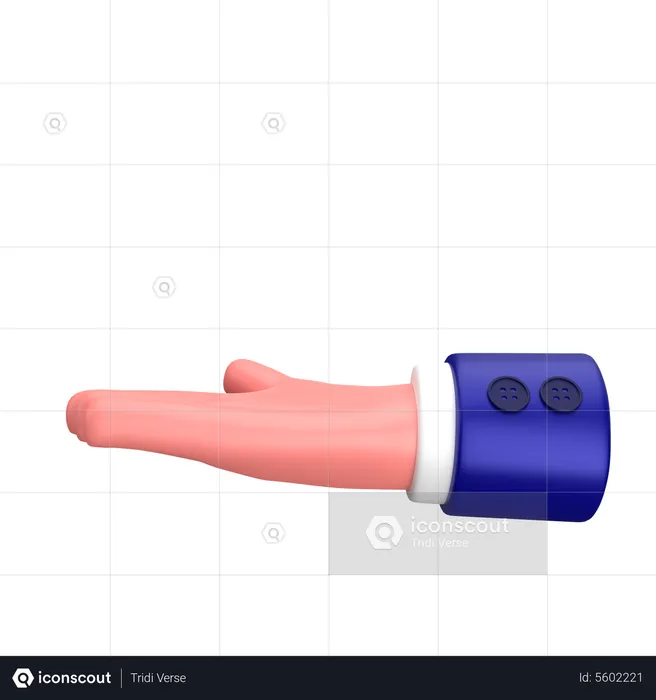 Businessman asking or showing hand gesture sign  3D Icon