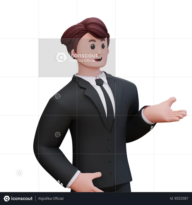 Businessman Is Surprised  3D Illustration