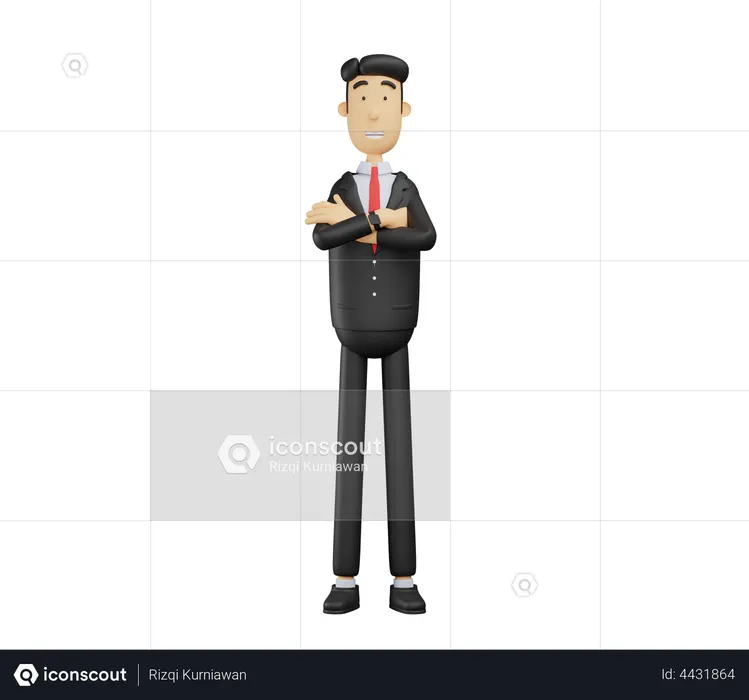 Businessman standing  3D Illustration