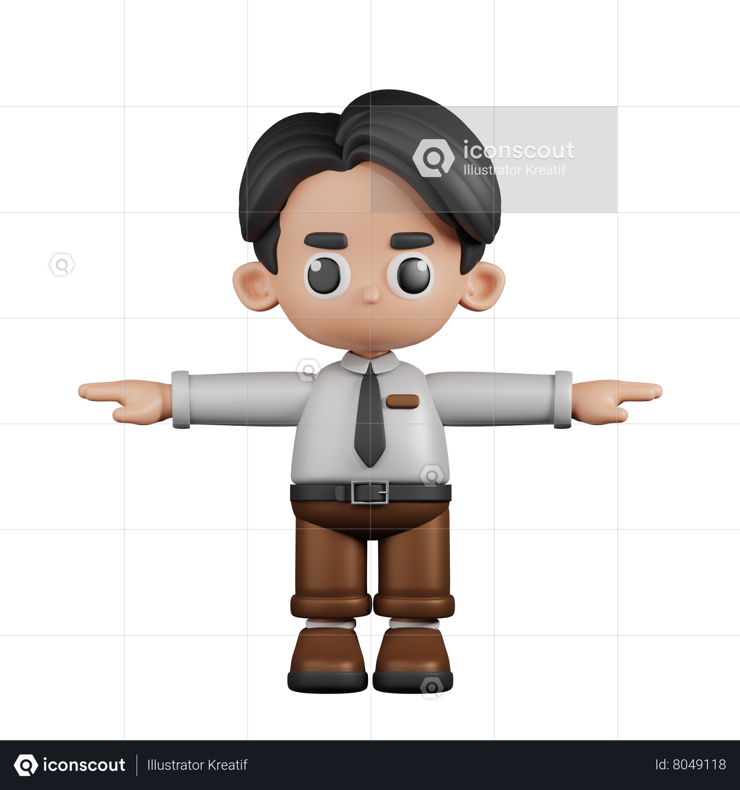 Mouse Character T-pose | 3D model, t pose animal - b-smartretail.com
