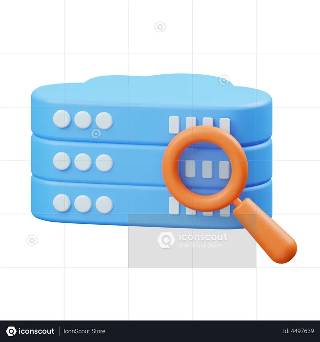 Búsqueda de base de datos  3D Icon