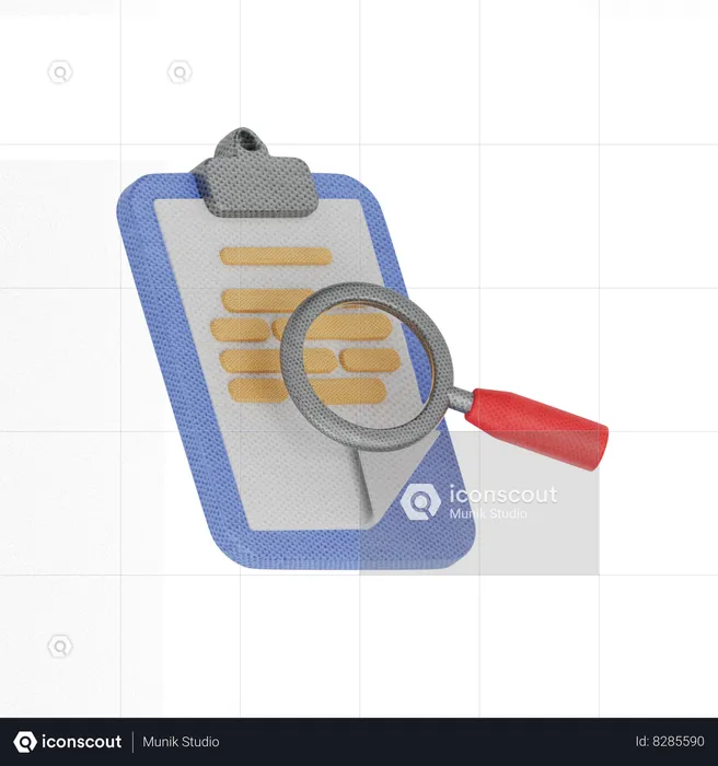 Búsqueda de documentos  3D Icon