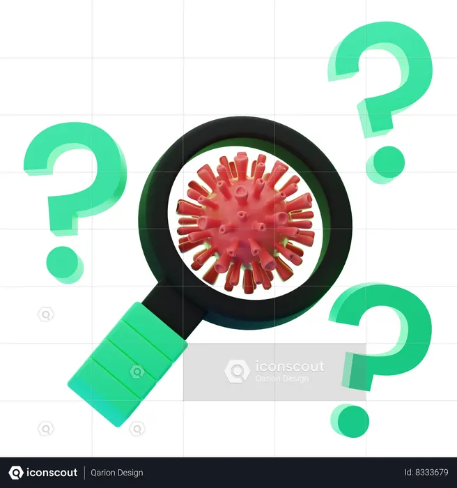 Búsqueda de virus  3D Icon