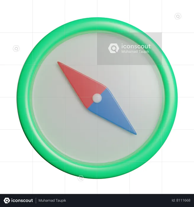 Bússola Flag 3D Icon