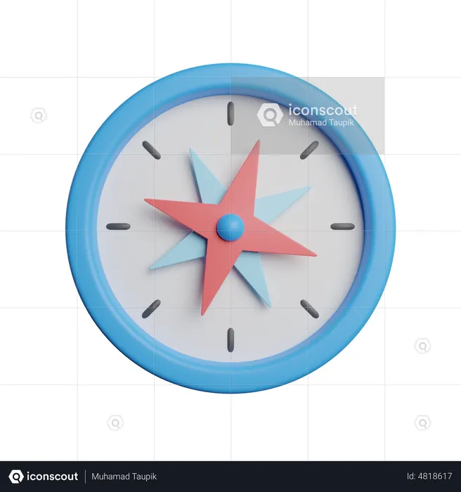 Bússola  3D Icon