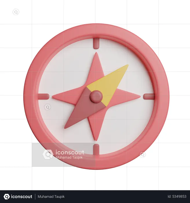Bússola  3D Icon