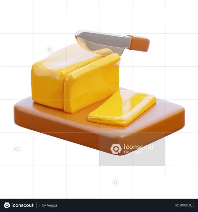 Butter  3D Icon