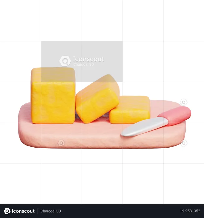 Butter  3D Icon