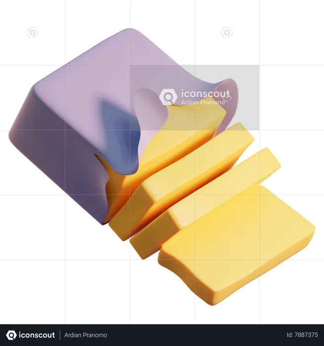 Butter  3D Icon