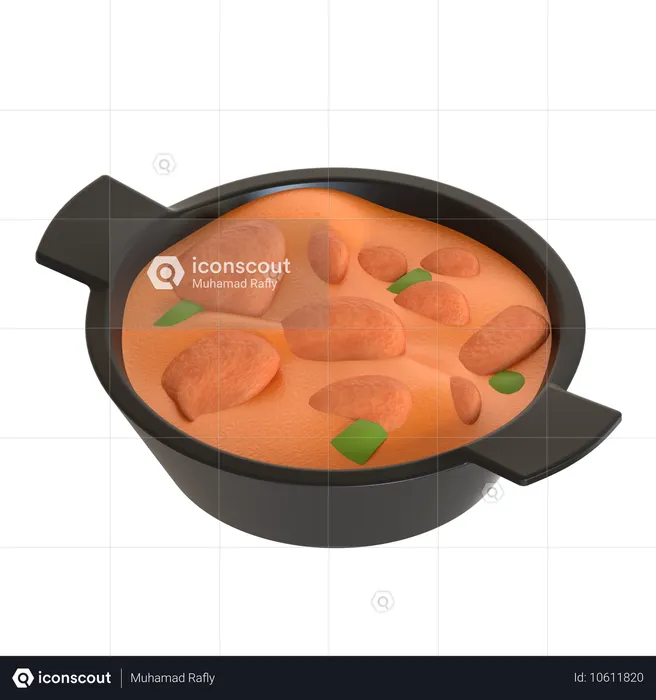 Butter chicken  3D Icon