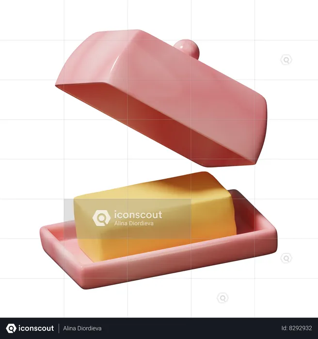 Butter Dish  3D Icon