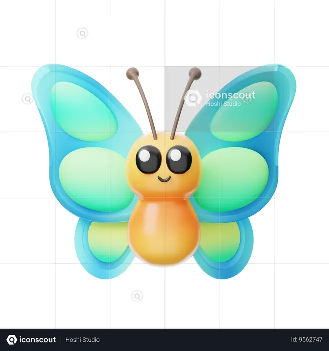Butterfly  3D Icon