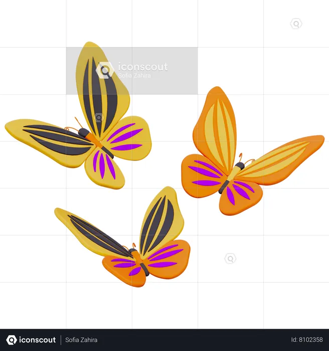 Butterfly  3D Icon