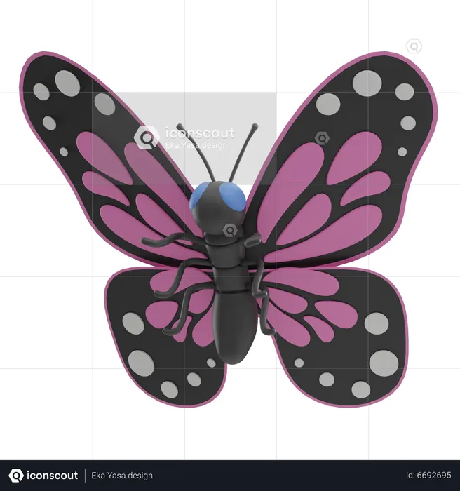 Butterfly  3D Icon