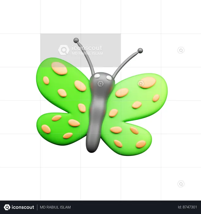 Butterfly  3D Icon